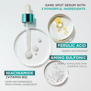 L’Oréal Paris Bright Reveal 12% [Niacinamide + Amino Sulfonic + Ferulic] Dark Spot Serum 1oz + Moisturizer Sample - Produc...