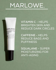 No. 127 Mens Eye Cream with Vitamin C, Caffeine and Moisturizing Squalane for Puffiness, Wrinkles & Dark Circles, Targeted...