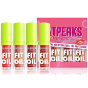 4 Colors Lip Oil Lip Glaze, Soft Brush Head Hydrating Lip Glow Oil,Shiny Transparent Lip Gloss Plumping,Long Lasting Nouri...