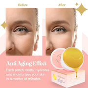 24K Gold Collagen Under Eye Mask - Bright Eyes Anti Aging Treatment - Product Image