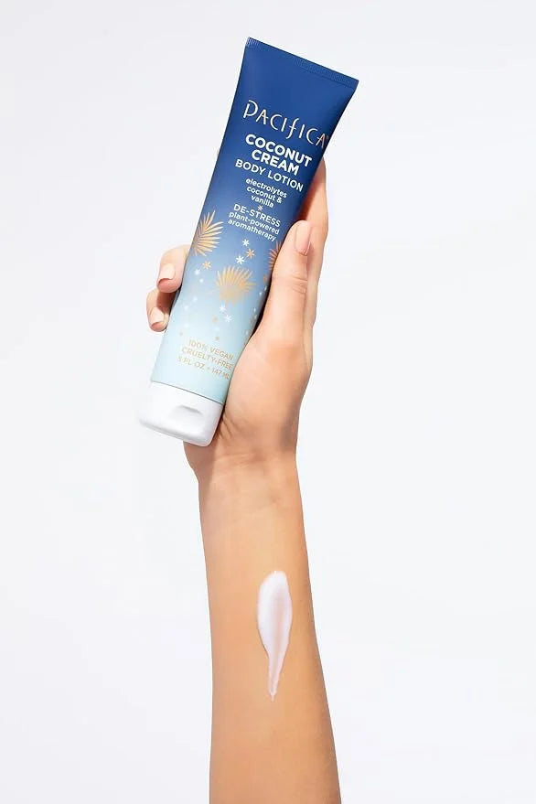 Pacifica Coconut Cream Body Lotion – Moisturizing Coconut & Vanilla Body Cream w/Aloe, Vitamin E & Chamomile for Soft Skin...