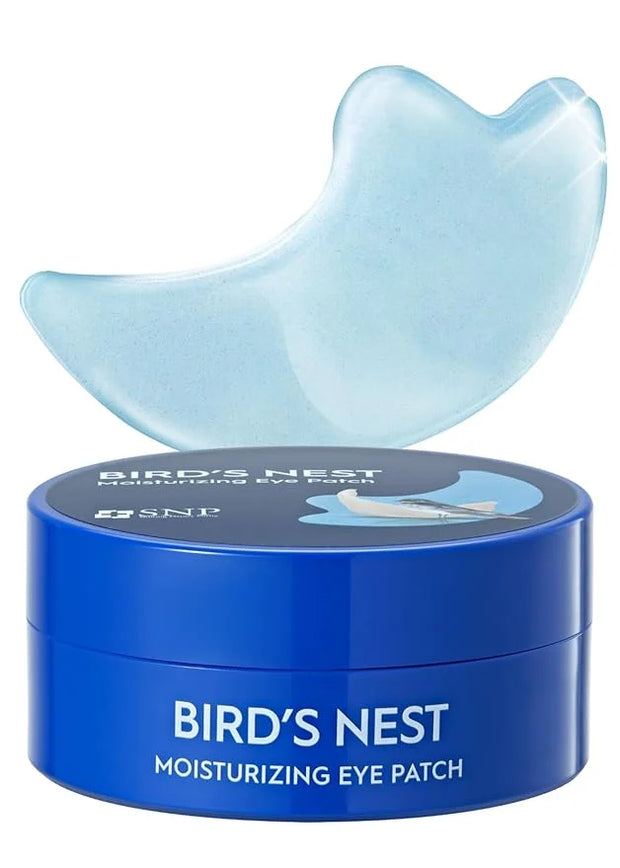 SNP [K Beauty Bird's Nest Aqua Moisturizing Eye Patch | Hydrating and Cooling for All Skin Types | Maximum Hydration Eye P...