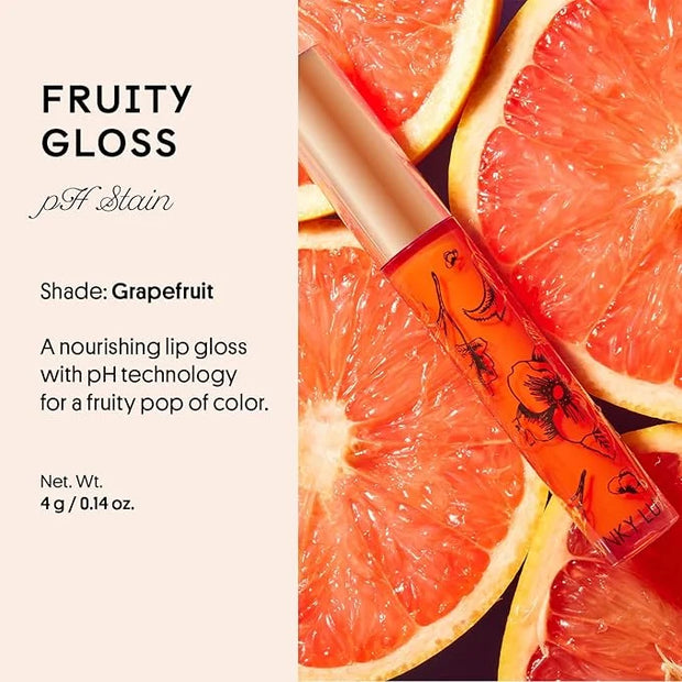 Winky Lux Fruity Gloss pH Lip Stain, Non Sticky Lip Gloss, Tinted Lip Oil, Lip Lacquer, Yummy Fruit Lipgloss, Jojoba Oil f...