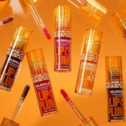 3 Colors Duck Lip Plumper Gloss, Glitter Shine Primer Lip Tint Korean Clear Plumping Lip Gloss, High Pigment No Sticky Sex...