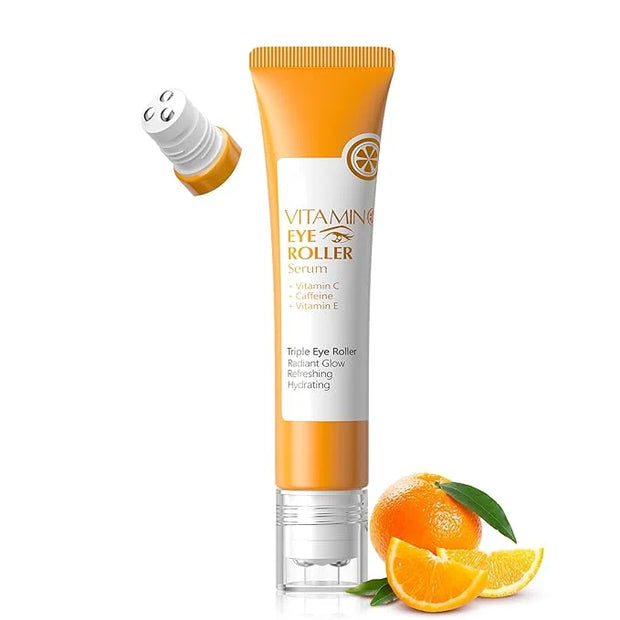 Easilydays Vitamin C Eye Cream & Under Eye Serum, Refreshing, Hydrating, Radiant Glow Eye Care Eye Roller Serum with 360° ...