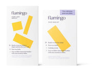Flamingo Face & Pubic Wax Kit - 44 Wax Strips, 16 Post-Wax Cloths, and Calming Serum - Easy At-Home Hair Removal - Product...