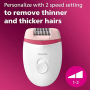 Philips Beauty Satinelle Essential Compact Hair Removal Epilator for Women, BRE235/04 (Corded Use Only) - Product Image