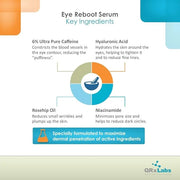 Eye Reboot Serum with 6% Caffeine, Hyaluronic Acid, Retinol & Niacinamide – Hydrating Formula For Delicate Eye Area – Help...