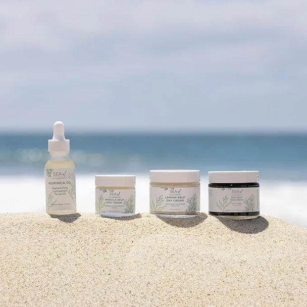 Miracle Sea Kelp Eye Cream Hydrating & Correcting Yerba Mate Caffeine & Hyaluronic Acid for Dark Circles Bags & Puffiness ...