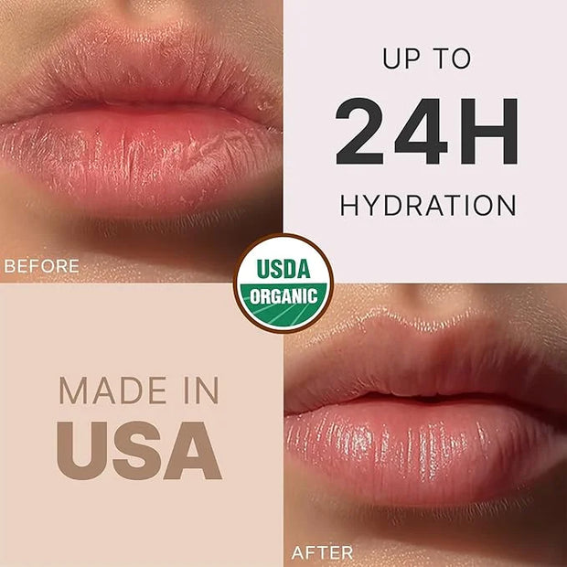 USDA Organic Lip Balm - USA Made with Natural Ingredients, 4 Pack Unflavored Chapstick for Dry Lips, Birthday Gifts for He...