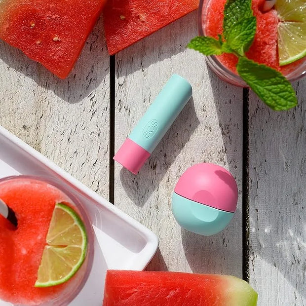 eos FlavorLab Lip Balm Stick and Sphere, Watermelon Frosé, Natural Shea Lip Products, 2 Count(Pack of 1) - Product Image