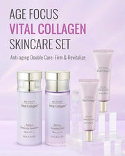 ISA KNOX Age Focus Vital Collagen Skincare Set (14.54 fl oz) - Korean Skincare for Firming, Hydrating, and Nourishing. wit...
