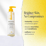 Derma E Vitamin C Cleanser - Daily Brightening & Hydrating Face Wash to Even Out Skin Tone – Moisturizing Face Cleanser fo...
