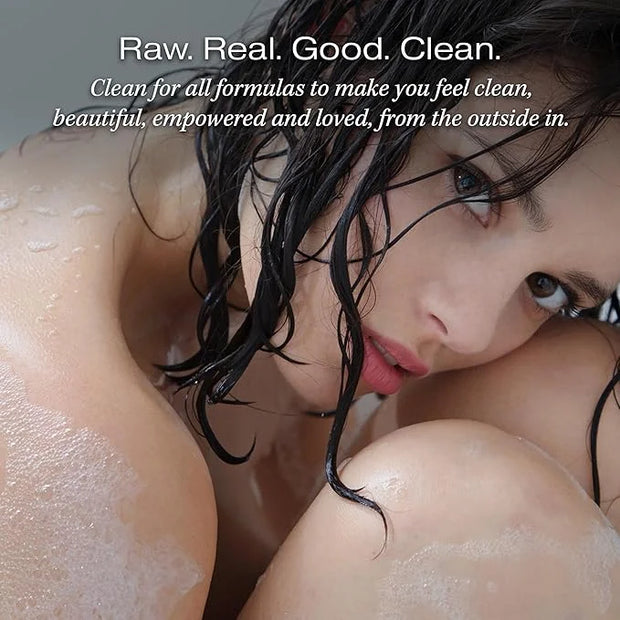 RAW SUGAR Simply Body Wash - Santal + Caffeine (25 Fl Oz, Pack of 1) Moisturizing & Soothing Bath & Shower Gel, Formulated...