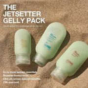 Jetsetter Gelly Pack Mini Travel Set - 7x Award-Winning Dermatologist Recommended Clear Gel Suncare for Face and Body - Bo...