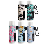 5pcs Lip Balm Holder Keychain Lipstick Women(Daisy/Tulip/Leo)