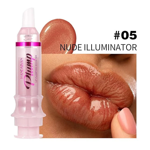 Plumping Lip Oil with Fresh Ginger Extract - Instant Fuller Lips, Ultra-Hydrating & Nourishing Glossy Lip Glow Oil, Lip Pl...