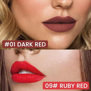 2Pcs Longwear Liquid Lip Liner Stain Marker Pen Set Long Lasting Waterproof, Dark Ruby Red Matte Semi Permanent 24 Hour Li...