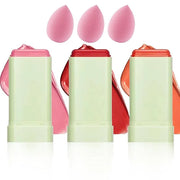 3 Colors Blush Stick,Multi-Use Cream Blush,Waterproofing Highly Pigmented Makeup Stick,Moisturizing Makeup Cream Set with ...