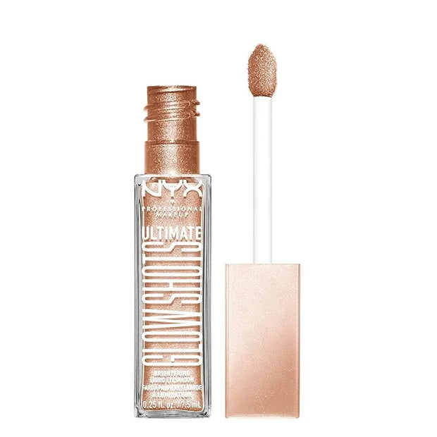NYX PROFESSIONAL MAKEUP Ultimate Glow Shots, Liquid Eyeshadow, Long-Lasting Shimmer Eye Shadow with Vitamin C - Highkey Ly...