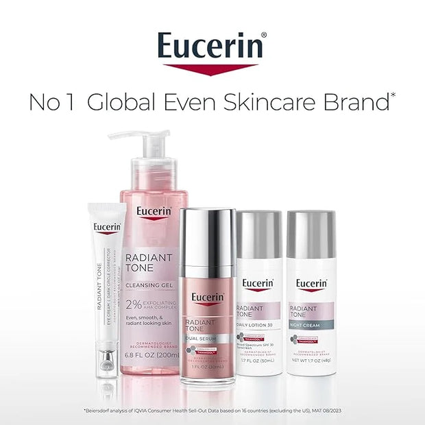 Eucerin Radiant Tone Dual Serum Dark Spot Corrector, Dark Spot Serum with Thiamidol and Hyaluronic Acid, Helps Visibly Red...
