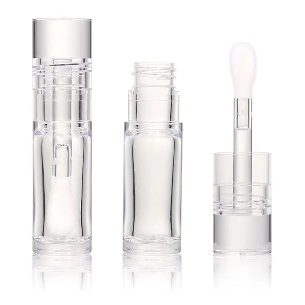 COSIDEA 18pcs Empty 5.5ml Round Clear PETG lip gloss tubes thick wand lipgloss tube container for lip oil - Product Image
