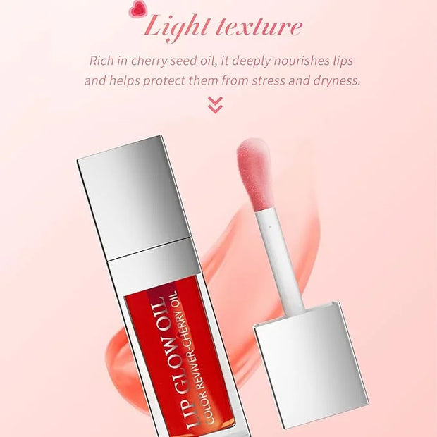 Glossy Lip Gloss Oil, 3 Pack No-Sticky Tinted Lip Oil Plumping Gloss for Dry Lip and Lip Care, Lip Clear Lipgloss Gift for...