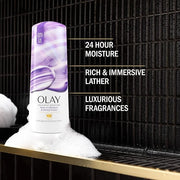 Olay Body Wash for Women, Indulgent Moisture, 24hr Moisturizing & Nourishing Formula, Infused with Vitamin B3 Complex, Lux...
