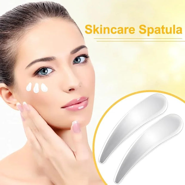 3pcs Mini Metal Cosmetic Makeup Skincare Cream Spatulas