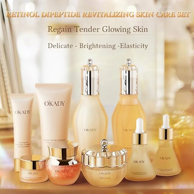 Moisturzing Skincare Sets 9-In-1 Daily Skin Care Routine For Women Mother's Day Gift Valentine's Day Gift Birthday Gift Va...