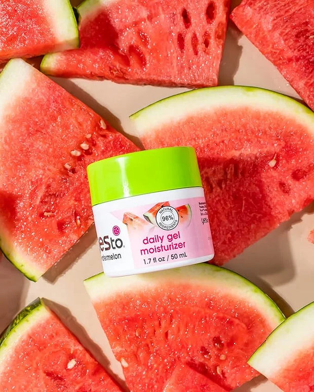 Yes To Watermelon Skincare Essentials Set – Face Wipes, Hand Cream, Lip Balm, Hydrating Moisturizer, - Product Image