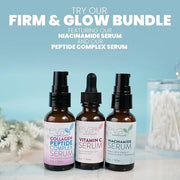 Eva Naturals Anti-Aging Serum Bundle - Vitamin C, Hyaluronic Acid, and Retinol | Face Serum Set for Skin Brightening, Hydr...