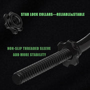 47" EZ Curl Bar Weight Lifting Bar 1-inch 2 Star (220lb Weight - Product Image