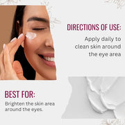 Vitamin C Eye Cream with Lemon Balm Leaf Extract, Manuka Honey & Eye Bright Extract | Plant Based Formula | Carefully form...