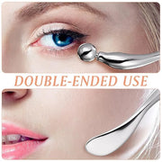 Zinc Alloy Eye Cream Spoon Eye Fatigue Relief Massage Tool for Skincare Makeup Application and Facial Care Silver Eye Spoo...
