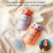 Evereden Happy Hair Duo for Kids: Vegan Shampoo and Conditioner Set with Detangler Brush - Strengthens & Smooths All Hair ...