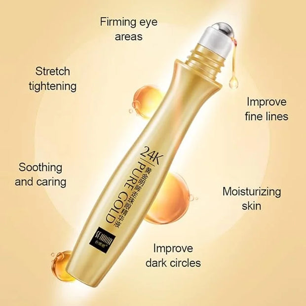 24K Gold Anti-Wrinkle Smoothing Under Eye Cream for Dark Circles, Puffiness, Eye Bag, Anti Aging Correxion Line Daily Crea...