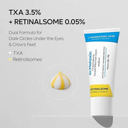 TX Tranexamic Acid Retinalsome Dual Eye Cream with Adenosine Niacinamide for Dark circle Repairing | Daily Anti-Aging Unde...
