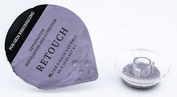 Retouch - Oxygen Facial CO2 Therapy, Home Facial, 6 Pods + 6 Primer Gel + 6 Serum After Treatment (New Formula Less Foam) ...