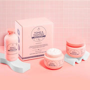 Nature Spell Tone & Tighten Skin Firming Gift Set – Body Wash, Sugar Body Scrub, & Body Cream - Skin-Firming Trio Infused ...