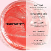Dr. Pure Under Eye Patches for Puffiness: Dark Circles and Puffy Eyes Treatment Caffeine Eye Mask with Niacinamide Hyaluro...