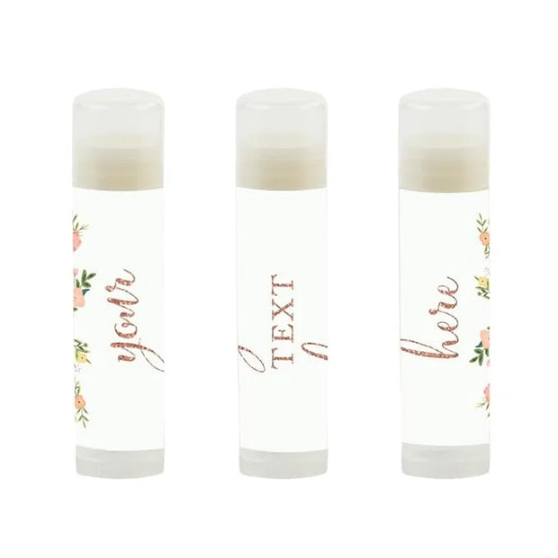 Andaz Press Personalized Lip Balm Party Florals,