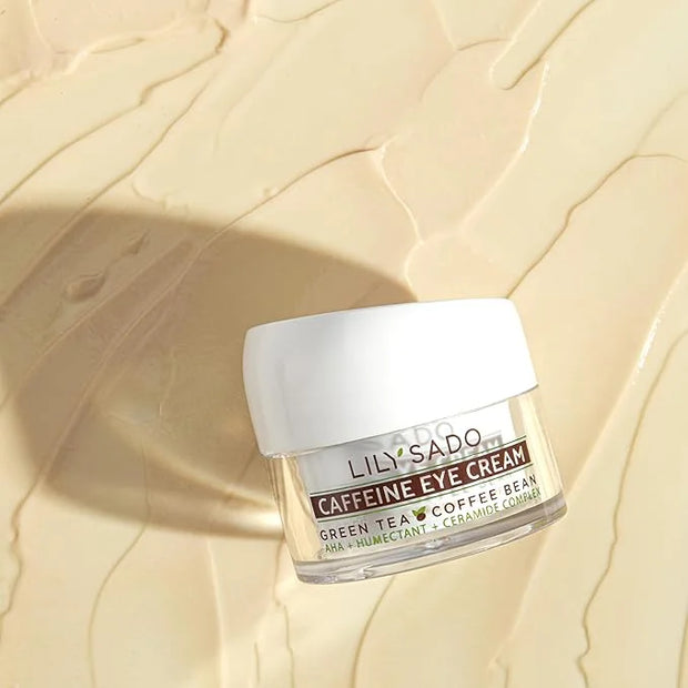 LILY SADO TEA+C™ Coffee & Matcha Caffeine EYE CREAM - Anti-aging Vegan Natural Eye Repair Moisturizer Lotion w Arabica Cof...