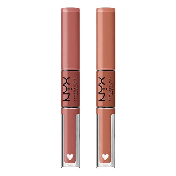 NYX PROFESSIONAL MAKEUP Shine Loud, Long-Lasting Liquid Lipstick with Clear Lip Gloss - Pack of 2 (Magic Maker, Goal Crush...