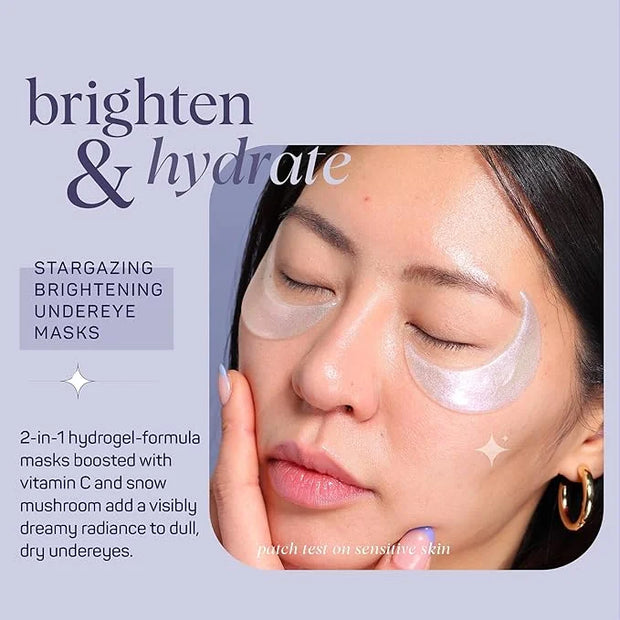 SpaLife Beauty Stargazing Radiating Under Eye Masks – Hydrogel Eye Patches for Dark Circles, Puffy Undereyes, & Discolorat...
