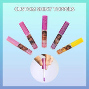 Disney Moana 7 Piece Plant Based Lip Gloss, Girls Party Favors, First Makeup Set for Girl, Perfect for Parties, Sleepovers...