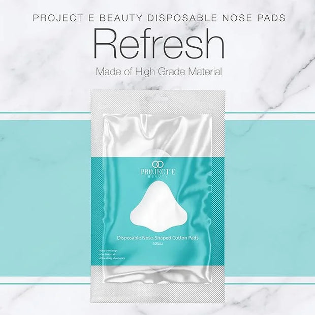 100pcs Disposable DIY Non-Woven Nose Mask Paper by Project E Beauty | Cotton Nose Care Mask | For Skincare & Spa Salon Use...