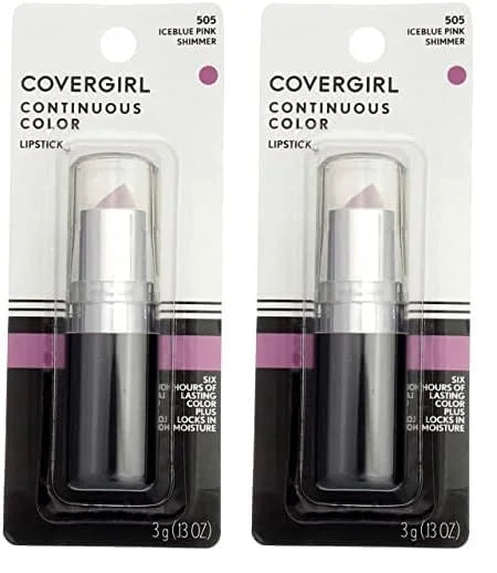 COVERGIRL Continuous Color Lipstick, Iceblue Pink 505 0.13 oz (3 g) (Pack of 2) - Product Image