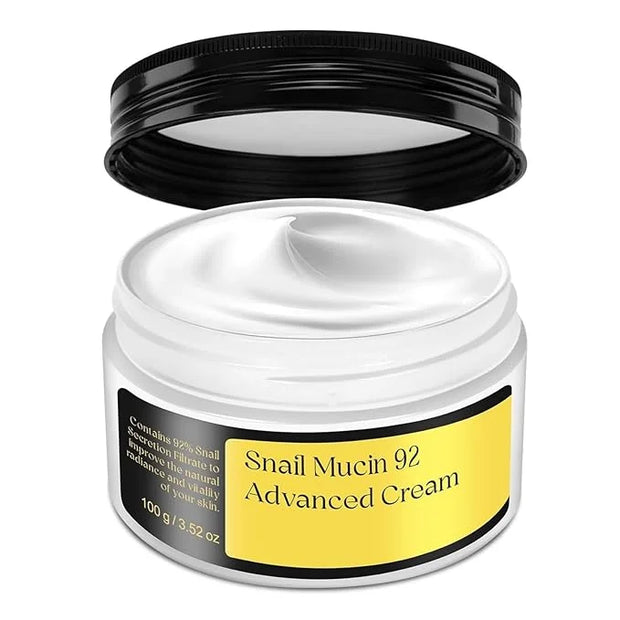 Snail Mucin 92% Repair Cream Face Moisturizer, Body Hydrating for Dry & Sensitive Skin, Snail Gel Essence Daily Serum for ...