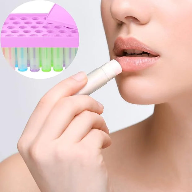 2 Sets Lip Balm Tray and (Purple)